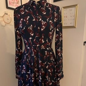 Kate Spade Foxes Smocked Dress